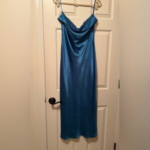 Elegant Blue Women's Dress